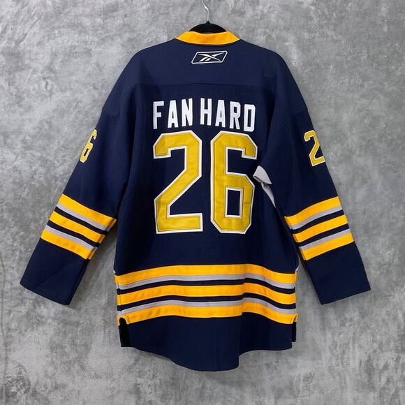 Buffalo Sabres Jersey Mens 50/ US  size 2XL Blue NHL Hockey 26 Fan Hard Reebok - Picture 2 of 10
